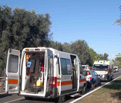 ambulanza strada extra urbana