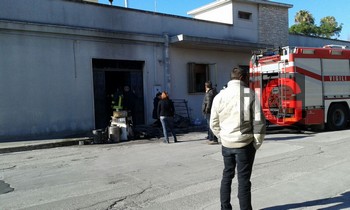 VIA OMERO - INCENDIO GARAGE ANZIANI CONIUGI ARGENTIERI 1