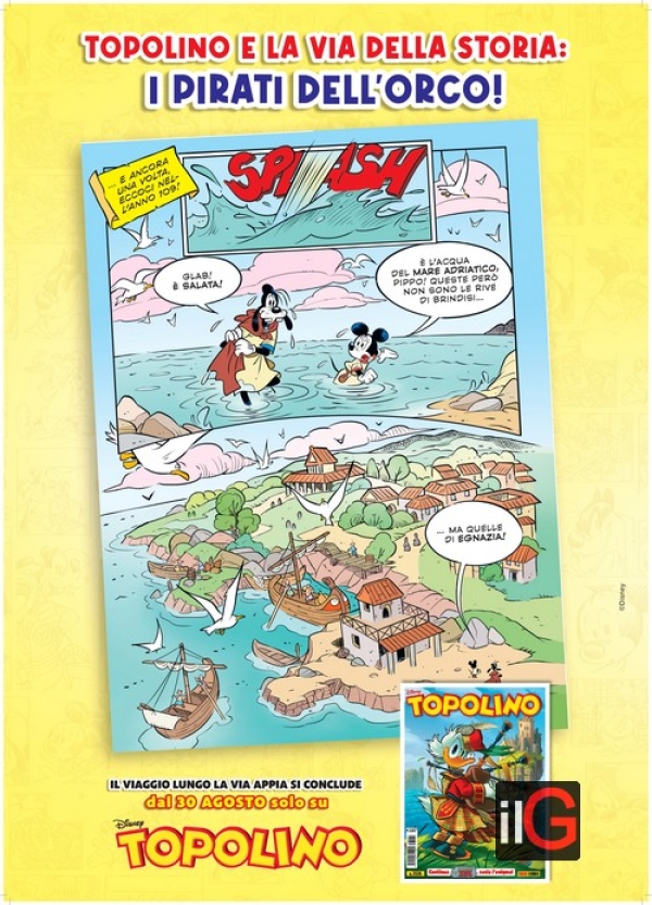 TOPOLINO FA TAPPA AD EGNAZIA