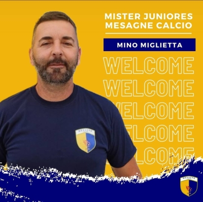 MISTER MINO MIGLIETTA NUOVO ALLENATORE DELLA JUNIORES DEL MESAGNE CALCIO