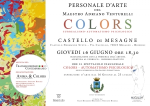 Colors – automatismo psicologico Surrealismo: il maestro Adriano Venturelli inaugura oggi la sua mostra