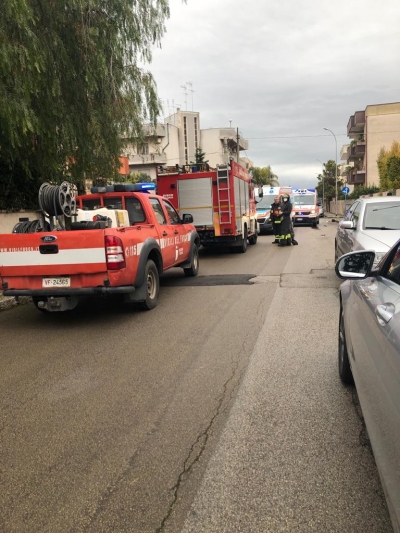 Mesagne. Incidente stradale in via Irpinia