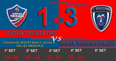 Importantissima vittoria della Omega Volley Mesagne a Tricase