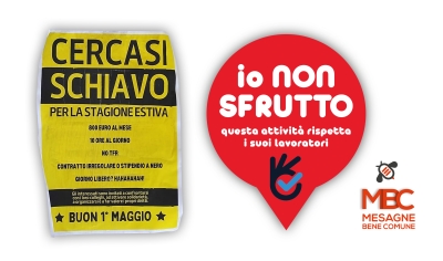 Mesagne Bene Comune lancia la campagna &quot;Io Non Sfrutto&quot;