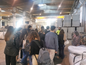 Studenti nella visita dell’impianto Irigom