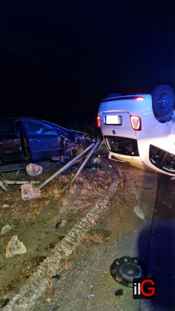 Incidente con due feriti lungo la provinciale Mesagne - San Donaci