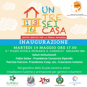 Si inaugura a Mesagne UN, TRE, SEI… CASA