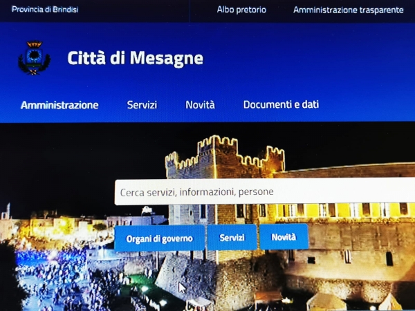 È online il nuovo sito del Comune di Mesagne