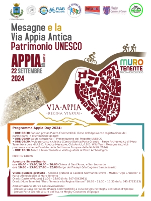 Giornata celebrativa Appia Day 2024 - domenica 22/09/2024