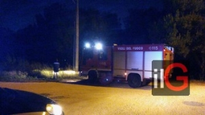 Vasto incendio alle spalle dell&#039;ex base Usaf