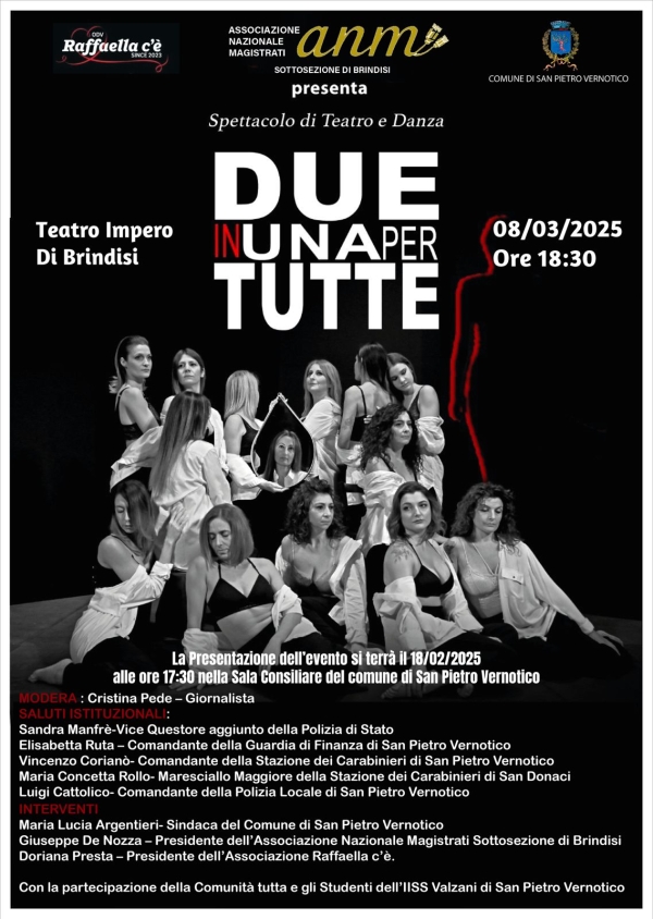 “DUE IN UNA PER TUTTE”: LA FORZA DEL TEATRO PER NON DIMENTICARE