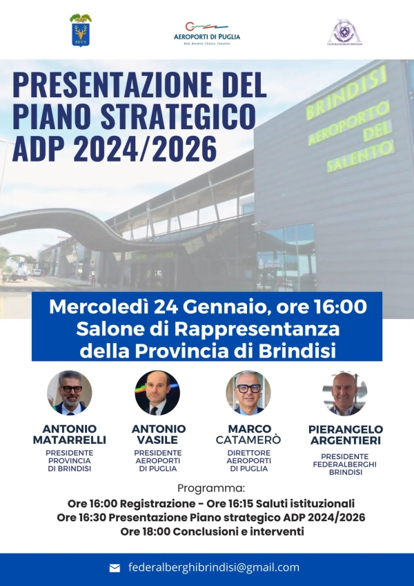 In Provincia presentazione del Piano Strategico ADP 2024/2026