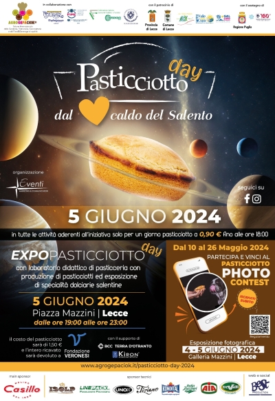 DOMANI AL “PASTICCIOTTO DAY” ADERISCE ANCHE LA PASTICCERIA “COSMA” DI SAN PIETRO V.CO