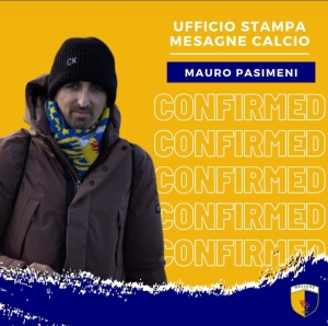 Mauro Pasimeni, riconfermato nel ruolo di Addetto Stampa del Mesagne Calcio