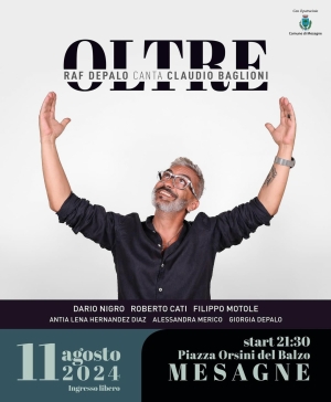 Mesagne. “Oltre”, Raf Depalo in concerto: domenica 11 agosto in piazza Orsini