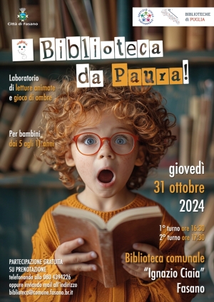 &quot;Biblioteca da paura&quot;: Un viaggio tra letture animate e giochi di ombre per bambini dai 5 agli 11 anni