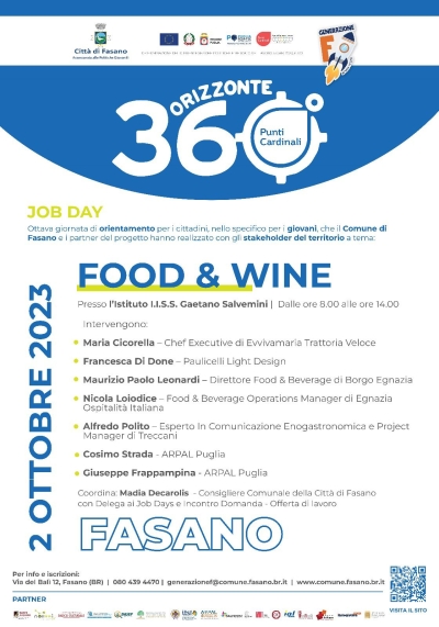 Politiche giovanili, Food &amp; Wine al centro dell’ottavo job day