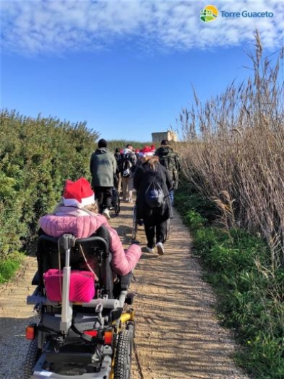 Torre Guaceto per tutti: visita in riserva in carrozzina