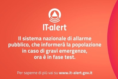 SPERIMENTAZIONE IT-ALERT PROTEZIONE CIVILE DOMANI 19 DICEMBRE A BRINDISI