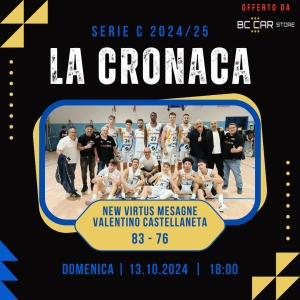 Basket. New Virtus batte il Castellaneta 83 a 76