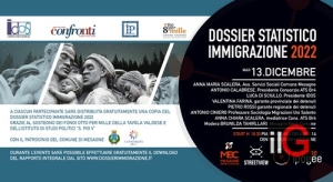 Presentazione del Dossier Statistico Immigrazione 2022,  13/12/2022 ore 18,30 a Mesagne