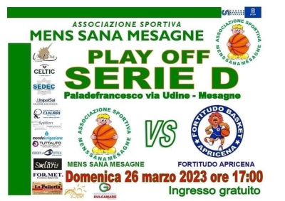 Mens Sana Mesagne. Oggi i Play off serie D