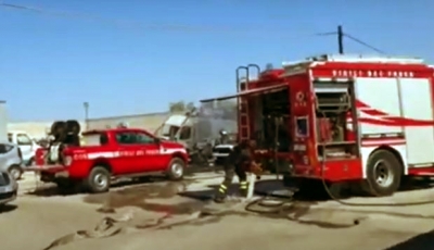 Mesagne. Incendio di vaste dimensioni