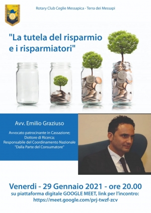 “LA TUTELA DEL RISPARMIO E DEI RISPARMIATORI”