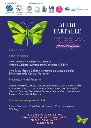 Oggi a Mesagne Ali di farfalle