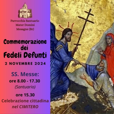 Mesagne. Le messe in memoria dei defunti celebrate da don Pietro