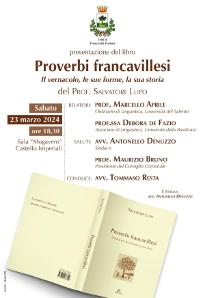 Presentazione del libro Proverbi francavillesi