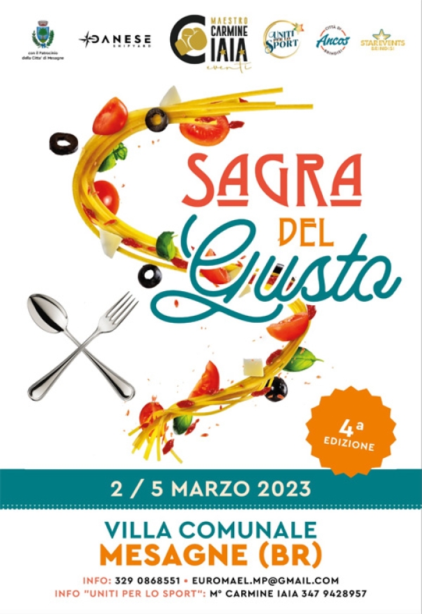 La Villa Comunale di Mesagne ospita, fino a domenica 5 marzo, la “Sagra del Gusto”