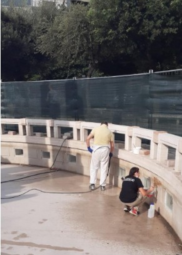 In fase di completamento i lavori della Fontana delle Ancore