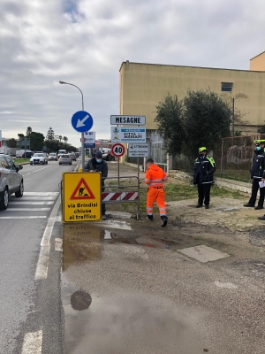 Da domani, chiusura al traffico di via Brindisi (tratto di via Epifanio Ferdinando – via Federico II Svevo)