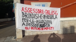 Proteste dei precari Cobas dell&#039;Asl di Brindisi