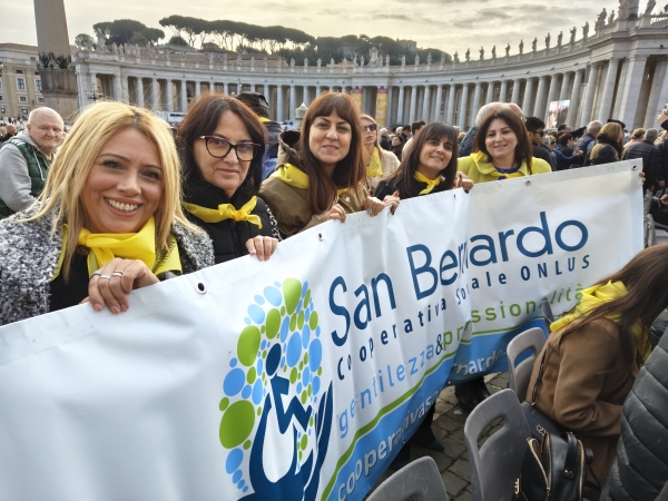 La Cooperativa San Bernardo ricevuta da Papa Francesco