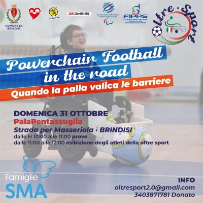 Powerchair Football al PalaPentassuglia domenica 31 ottobre, dalle 9 alle 13