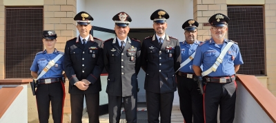 Visita del Comandante della Legione Carabinieri “Puglia”, Generale di Brigata Ubaldo Del Monaco, alla Stazione Carabinieri di San Michele Salentin