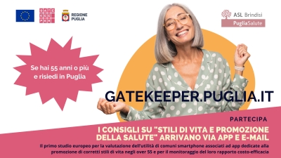 Al via Gatekeeper, il progetto per la promozione della salute negli over 55. 