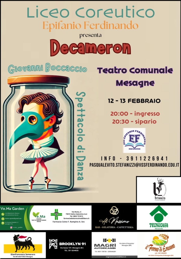 Il Decameron messo in scena dal liceo coreutico Ferdinando di Mesagne