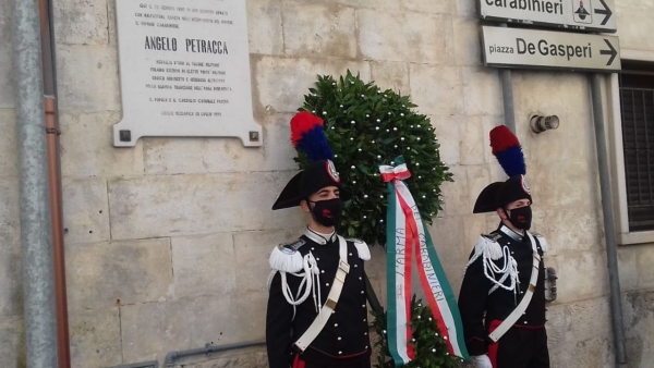 Cerimonia di commemorazione del Carabiniere Ausiliario M.O.V.M. Angelo PETRACCA