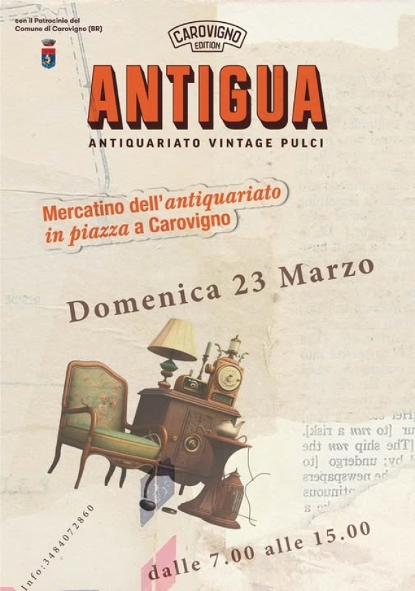 Antigua il mercatino dell&#039;antiquariato a Carovigno