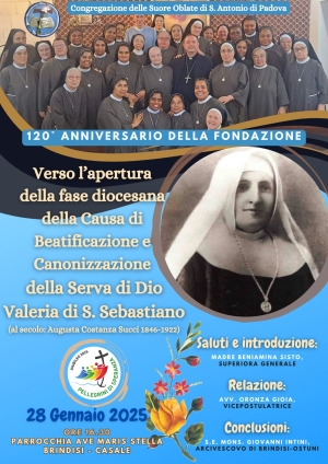 Appuntamento importante per la Congregazione delle Suore Oblate di Sant’Antonio