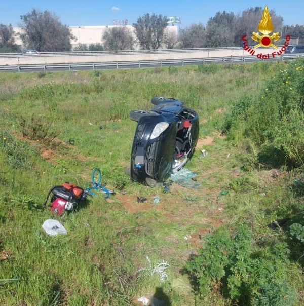 Mesagne. Incidente stradale sulla rampa della zona industriale