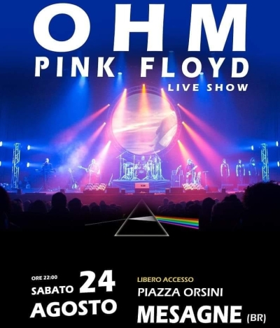 Ohm Pink Floyd live show, sabato 24 agosto a Mesagne