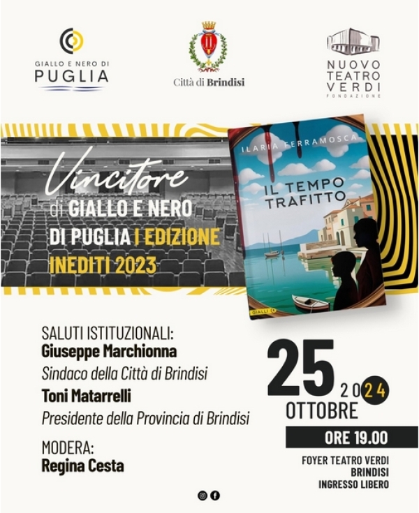 25 ottobre al Nuovo Teatro Verdi di Brindisi “Il tempo trafitto”