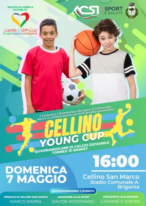 CELLINO YOUNG CUP, GIOVANI PROMESSE DEL CALCIO E DEL BASKET PER LO SPORT E LA SOLIDARIETÀ