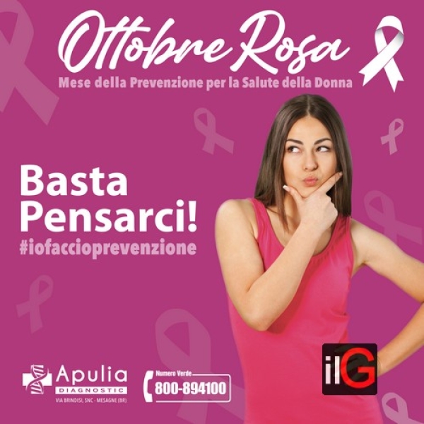 APULIA DIAGNOSTIC AVVIA “OTTOBRE ROSA” IL MESE DELLA PREVENZIONE PER LA SALUTE DELLA DONNA