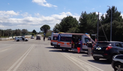 Mesagne. Tre feriti in un incidente stradale, uno in codice giallo