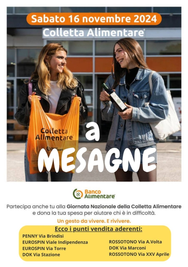 A Mesagne la colletta alimentare